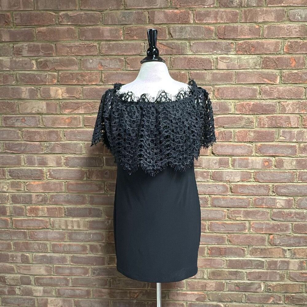 Joseph Ribkoff Womems Black Lace Tunic Dress Size 12